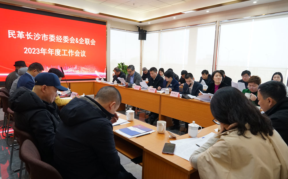 民革长沙市委经委会、企联会2023年度工作会议在湖南会展产业孵化平台召开